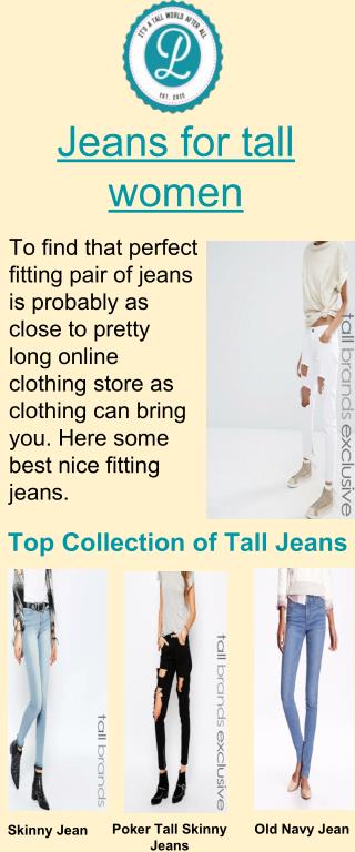 Best Jeans For Tall Women