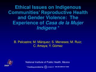 National Institute of Public Health, Mexico