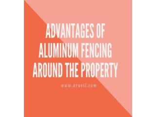 Advantages of galvanized chain link fence around the property.