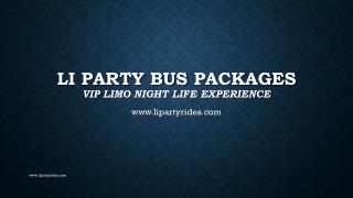 LI Party Bus Packages