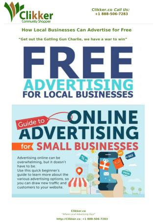 How Local Businesses Can Advertise for Free