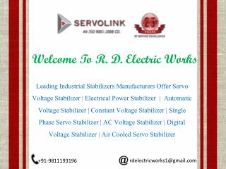 Servo Voltage Stabilizer Manufacturers