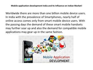 mobile application development India