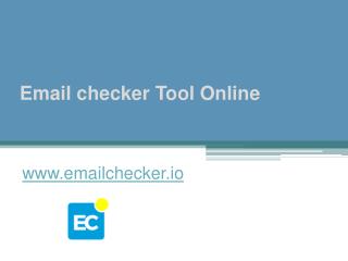 Email checker Tool Online - www.emailchecker.io