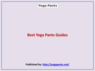 Best Yoga Pants Guides
