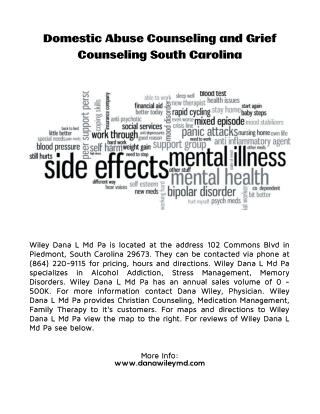 Top Psychiatric Services in Anderson SC