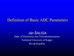 Definition of Basic ADC Parameters