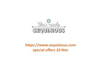 www.sequinious.com special offers 10 Nov