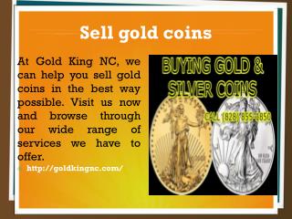 Sell gold coins