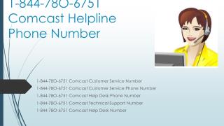 1-844-78O-6751 Comcast Helpline Phone Number