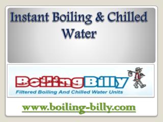 Instant Filtered Water - www.boiling-billy.com