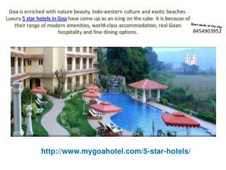 Luxury Hotels and Resorts in Goa