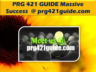 PRG 421 GUIDE Massive Success /prg421guide.com