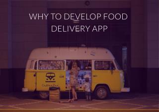 Development of Food Delivery App