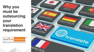 Why you must be outsourcing your translation requirement