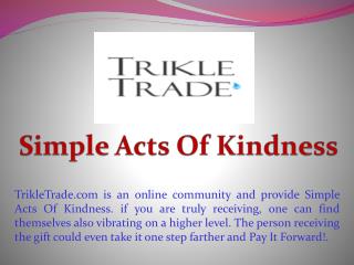 simple acts of kindness