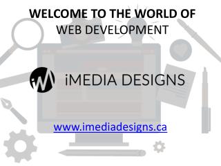 Welcome to the World of Web Development - iMedia Designs