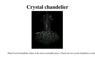 Discount crystal chandeliers