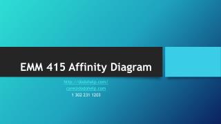 EMM 415 Affinity Diagram