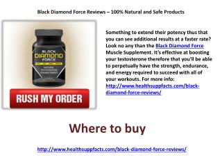 Black Diamond Force Reviews – 100% Natural and Safe Products