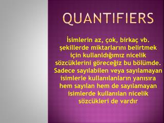 quantifiers