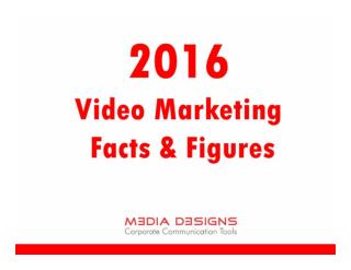2016 Video Marketing Facts & Figures - Media Designs