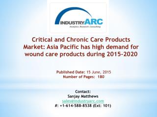 Critical and Chronic Care Products Market: huge scope for pressure sores relieving medical care