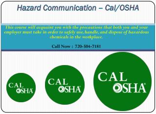 OSHA Health and Safety Courses