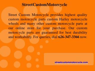 Highest Standard Custom Motorcycle Parts