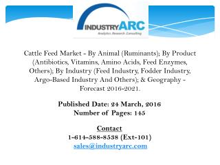 Cattle Feed Market: North America expected to witness rapid growth with increasing demand