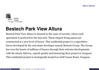 Bestech sector 79 Gurgaon