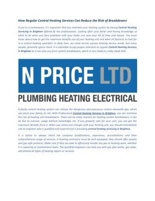 Central Heating Services in Brighton