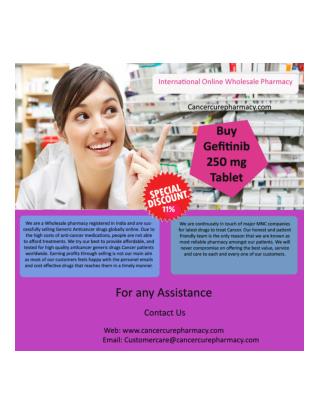 Buy Gefitinib 250 mg Tablet