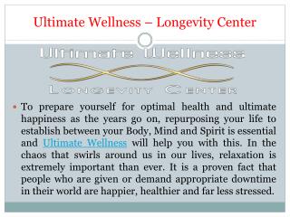 Professional Staff to Support Your Journey to Optimal Health – Ultimate Wellness Center