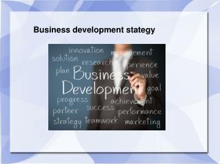 Sample PPT on Business development strategy