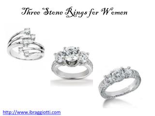 Three Stone Rings for Women