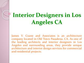 Interior Designers in Los Angeles CA