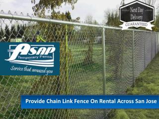 Temporary fence rentals