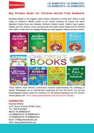 Buy Islamic Books for Children Online From Goodword