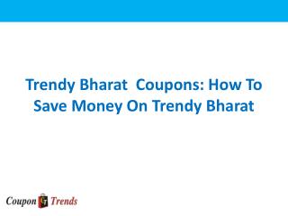 Trendy Bharat Coupons