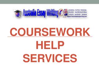Coursework Help Services