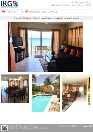 Mahogany Villas - Residential Property for lease by IRG Cayman