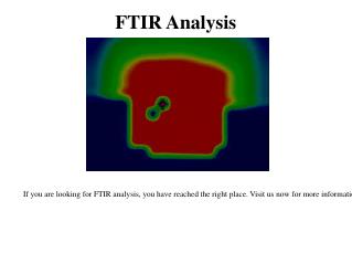 Surface and Chemical Analysis