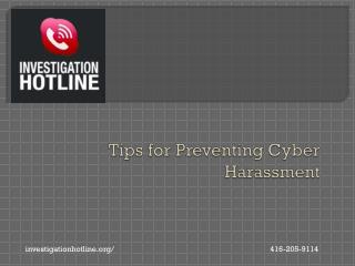 Tips for Preventing Cyber Harassment