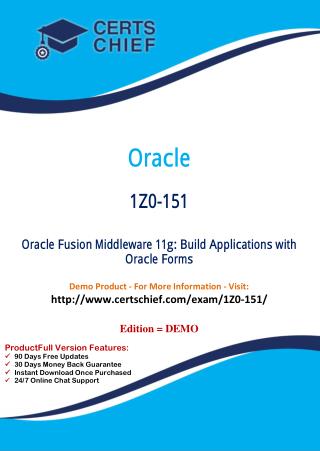 1Z0-151 Certification Practice Test