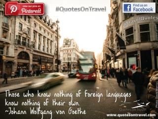 Inspirational Travel Quote by Johann Wolfgang - Quotes on Travel