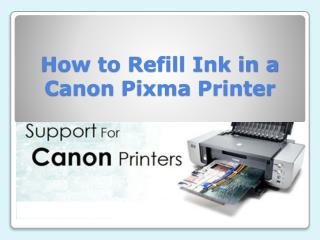 How to Refill Ink in a Canon Pixma Printer