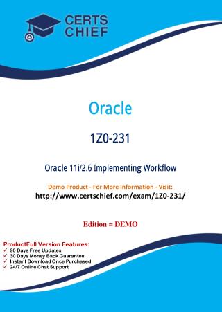 1Z0-231 Certification Practice Test