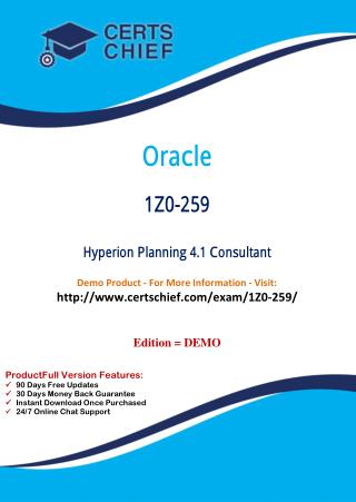 1Z0-259 Study Guide