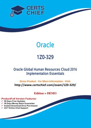 1Z0-329 Study Guide